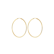 Load image into Gallery viewer, CU JEWELLERY LETTERS BIG HOOP EAR GOLD