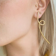 Load image into Gallery viewer, CU JEWELLERY LOOP EARRINGS SILVER