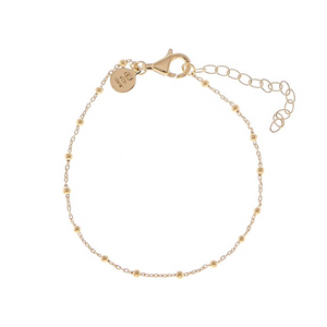 CU JEWELLERY TWO BEADED BRACELET GOLD