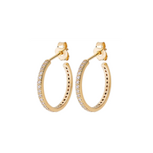 Load image into Gallery viewer, CU JEWELLERY TWO ROUND STONE EAR GOLD