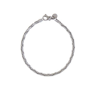 CU JEWELLERY MAN BEAR BRACE PLAIN SILVER