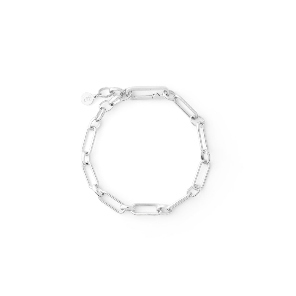 CU JEWELLERY GLOBE CLIP BRACELET SILVER