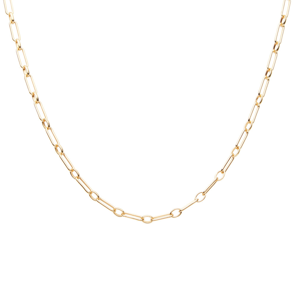 CU JEWELLERY GLOBE CLIP NECKLACEE GOLD SHORT