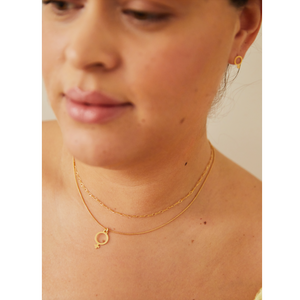 CU JEWELLERY FIGARO NECKLACE GOLD