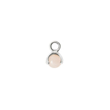 Load image into Gallery viewer, CU JEWELLERY LETTERS STONE 10 ROSE QUARTZ PENDANT SILV ER Art nr: 2227671001 En söt liten berlock som passar till alla CU´s letters kedjor och creoler. Är månadssten för Oktober. 