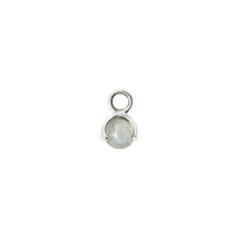 Load image into Gallery viewer, CU JEWELLERY LETTERS STONE 3 AQUAMARINE PENDANT SILVER Art nr: 2227673001 En söt liten berlock som passar till alla CU´s letters kedjor och creoler. Är månadssten för Mars. 