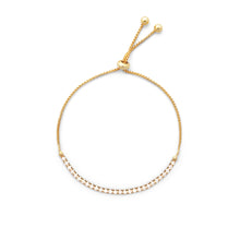 Load image into Gallery viewer, CU JEWELLERY CUBIC SLIDER BRACELET GOLD