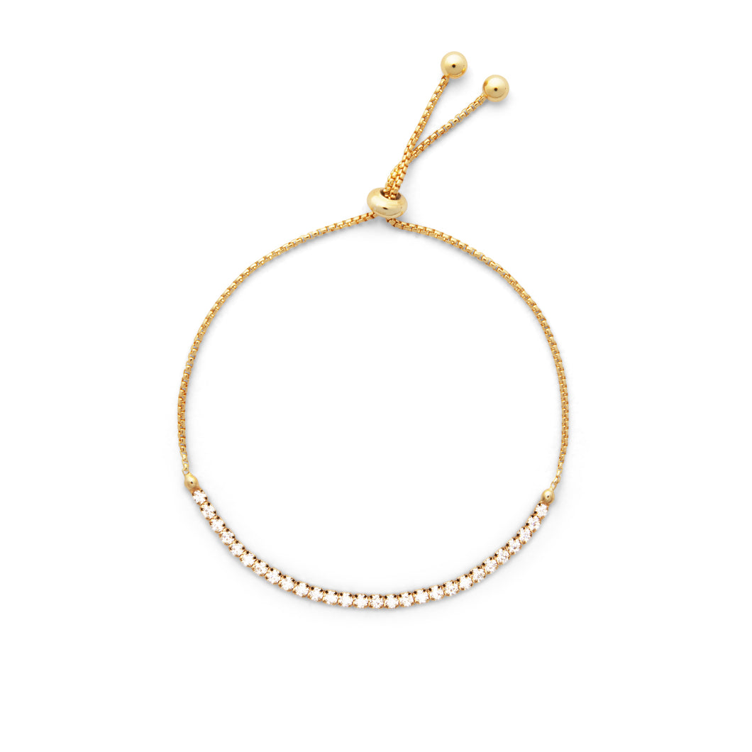 CU JEWELLERY CUBIC SLIDER BRACELET GOLD