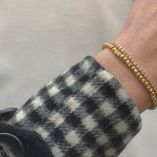 Load image into Gallery viewer, CU JEWELLERY CUBIC SLIDER BRACELET GOLD