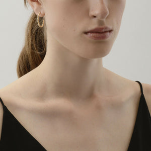 BUBBLE MINI DOT HOOP Trendy creole earrings from Dansk Copenhagen