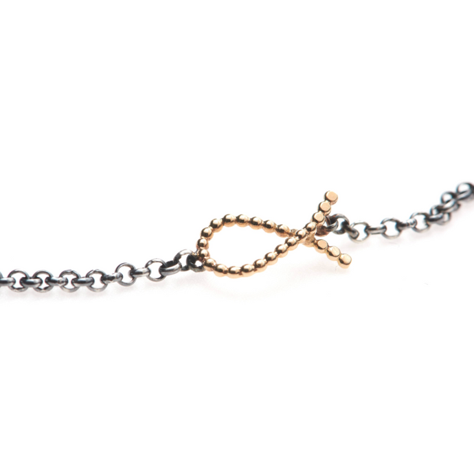 DOROTHEAS JEWELRY ICHTHYS MINI ARMBAND GULD
