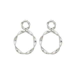 EDBLAD SWIRL EARRINGS STEEL