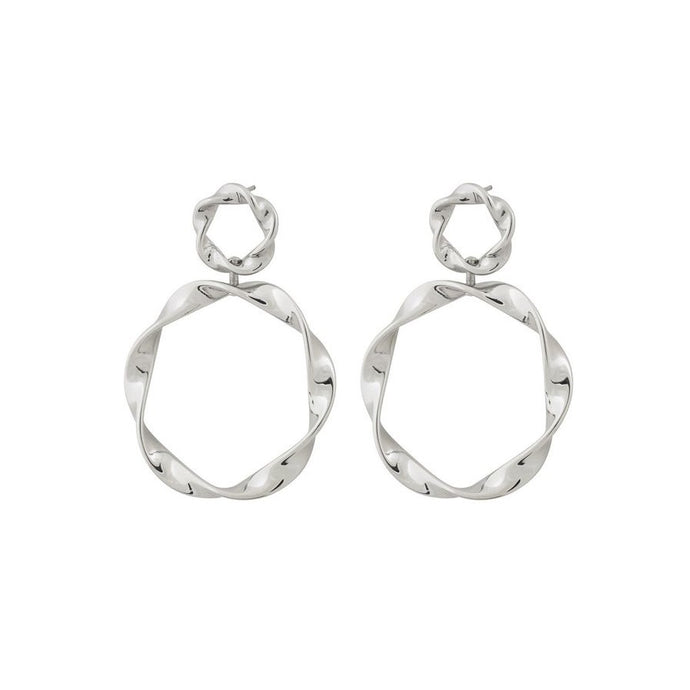 EDBLAD SWIRL EARRINGS STEEL