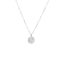 Load image into Gallery viewer, SYSTER P KRISTINE ROUND PENDANT SILVER NECKLACE