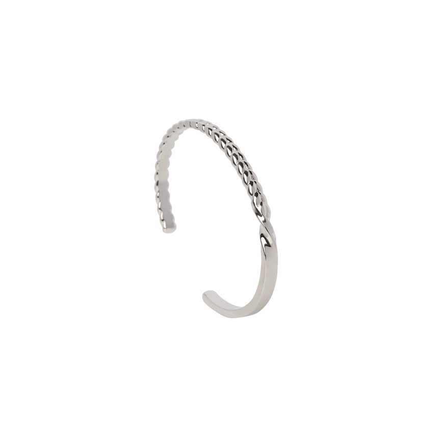 LA MAISON BAGATELLE BRAIDED BRACELET SILVER