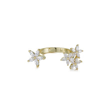 Load image into Gallery viewer, LA MAISON BAGATELLE FLOWERRING GOLD