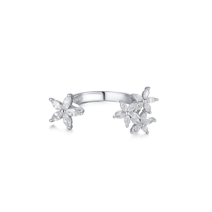 LA MAISON BAGATELLE FLOWER RING SILVER