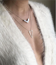 Load image into Gallery viewer, LA TERRA JEWELRY TRIANGLE NECKLACE