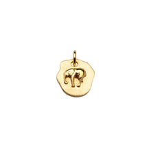 Load image into Gallery viewer, CU JEWELLERY LETTERS ELEPHANT PENDANT GOLD