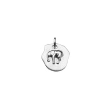Load image into Gallery viewer, CU JEWELLERY LETTERS ELEPHANT PENDANT SILVER
