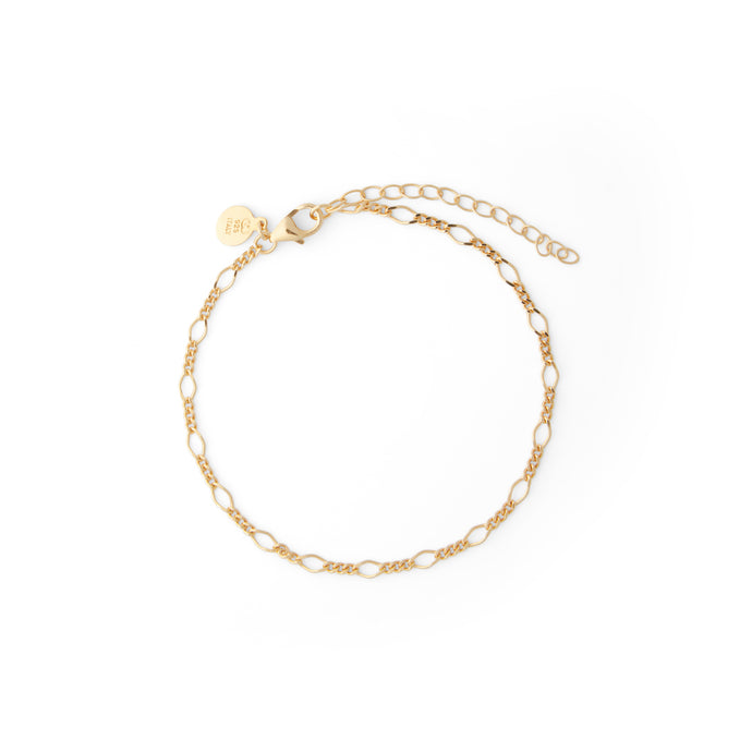 CU JEWELLERY FIGARO BRACELET GOLD