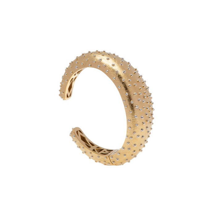 PANTOLIN OSTRICH BANGLE BRACELET GOLD Den vackra 