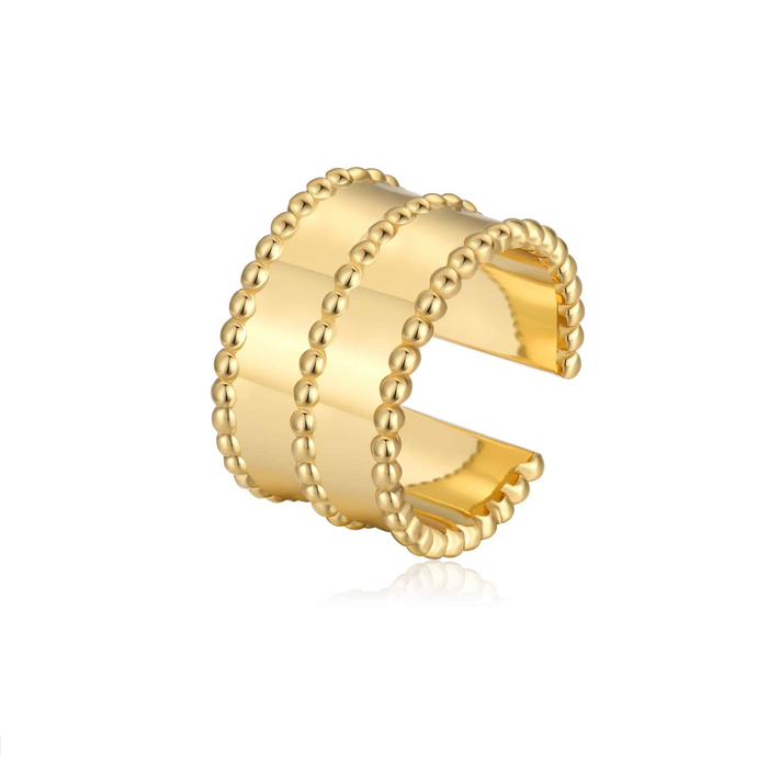 PANTOLIN BAGATELLE  BEAD FLAT RING GOLD