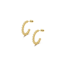 Load image into Gallery viewer, PANTOLIN BAGATELLE  BEAD HOOPS LARGE GOLD