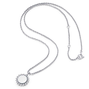 PANTOLIN BAGATELLE BEAD NECKLACE SILVER
