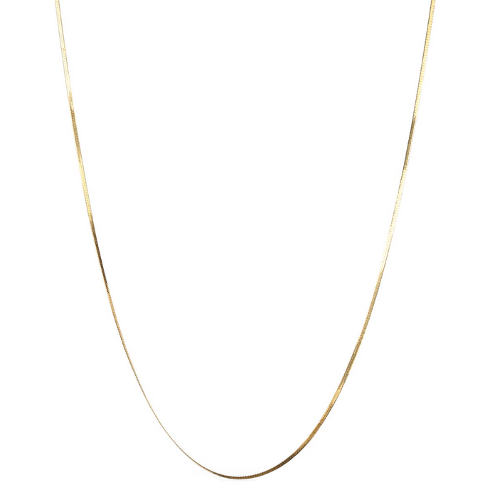 SYSTER P HERRINGBONE LONG NECKLACE GOLD
