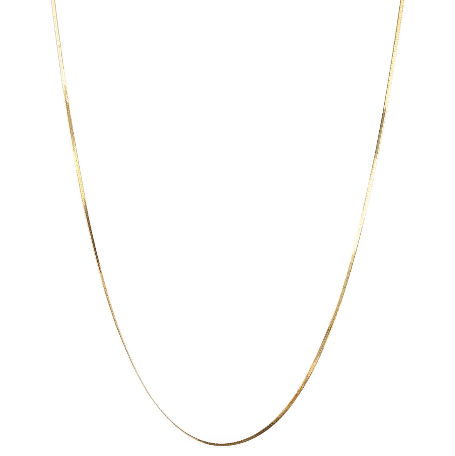 SYSTER P HERRINGBONE LONG NECKLACE GOLD