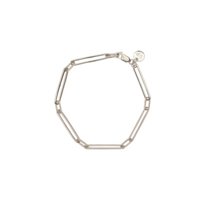 SYSTER P LINKS SQUARED BRACELET SILVER