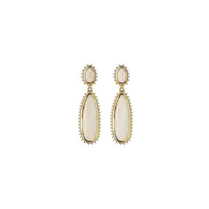 SYSTER P MEJJA STONE DROP EARRINGS GOLD