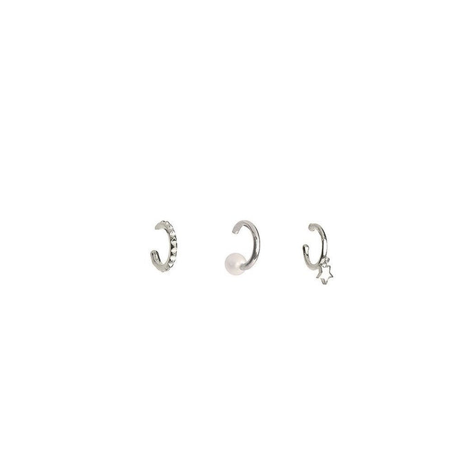 SYSTER P MINI CUFF COLLECTION PEARL & STAR SILVER