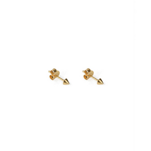 SYSTER P MINI STUD CONE EARRINGS GOLD