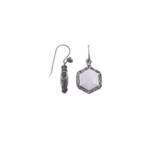 Load image into Gallery viewer, YVONE CHRISTA NY SEXTAGON EARRINGS