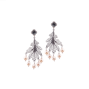 YVONE CHRISTA OAK LEAF EARRINGS