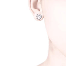 Load image into Gallery viewer, YVONE CHRISTA TULIP EARRINGS LARGE POST, CZ