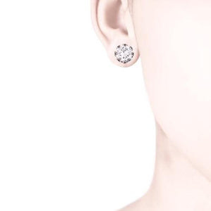 YVONE CHRISTA TULIP EARRINGS LARGE POST, CZ