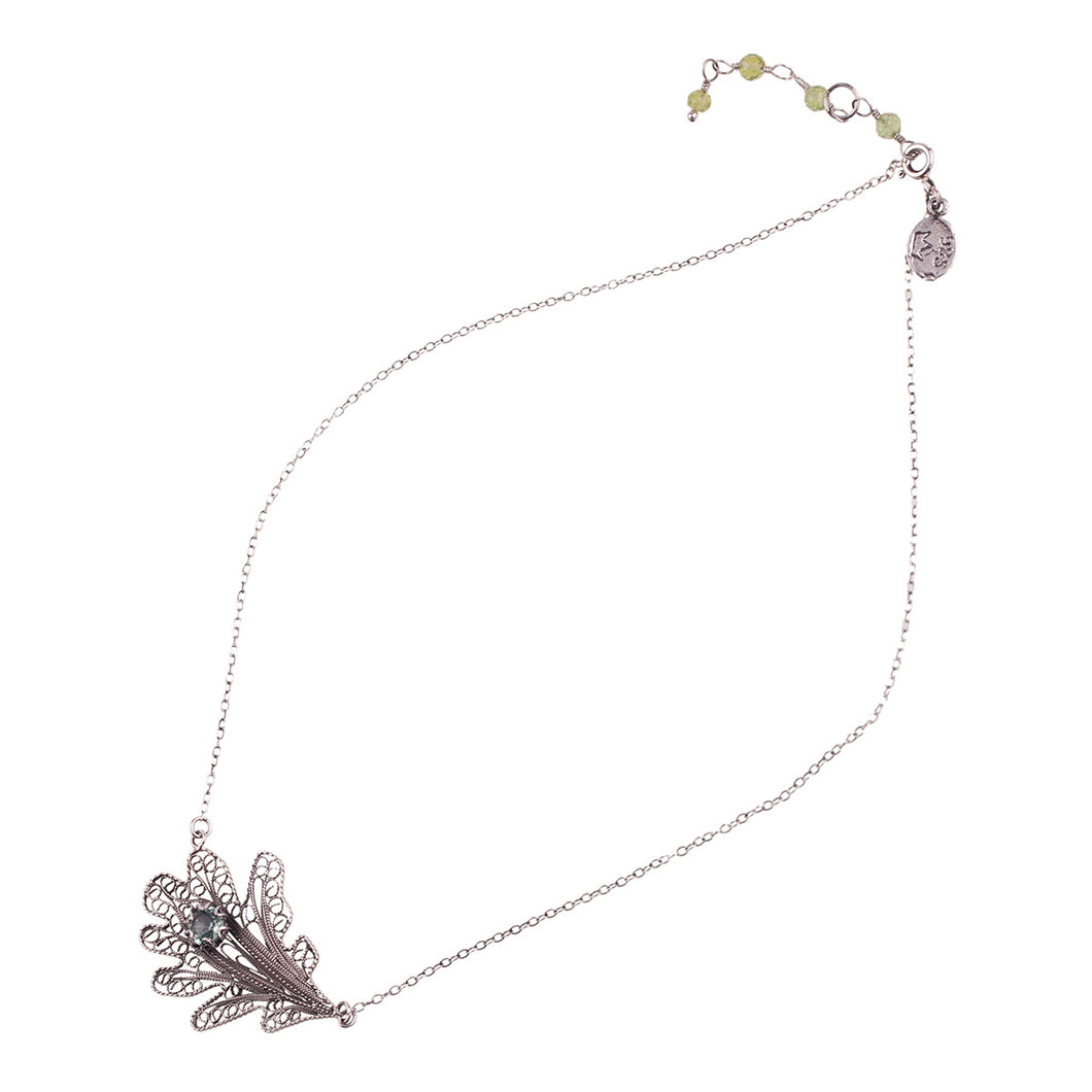 YVONE CHRISTA-OAK LEAF-NECKLACE-C5090