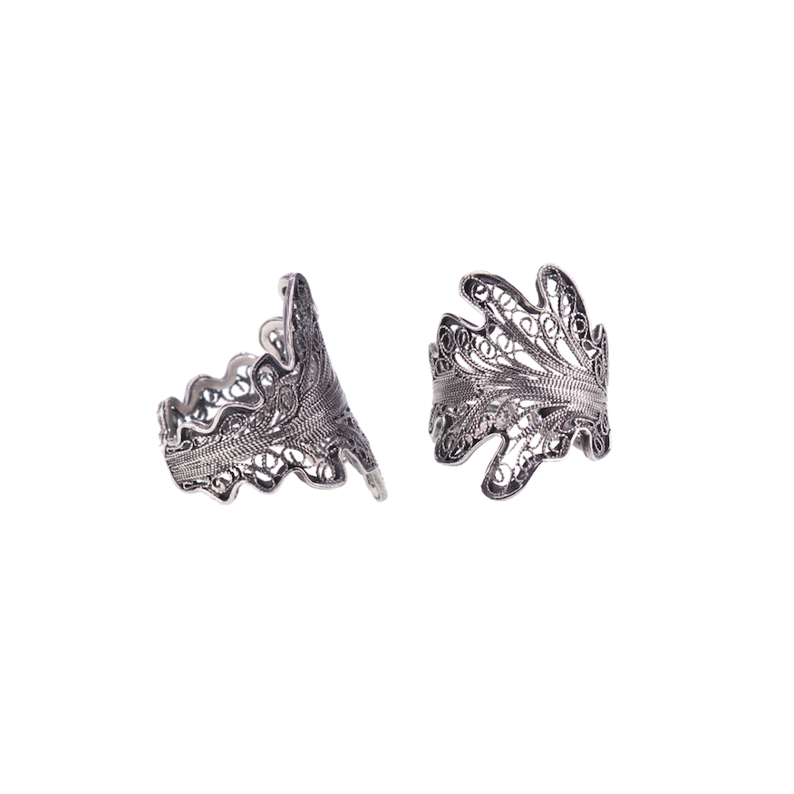 YVONE CHRISTA-OAK LEAF-RING-R5112